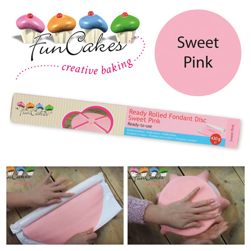 FunCakes Pâte à sucre étalée Sweet Pink-rose FunCakes F20715